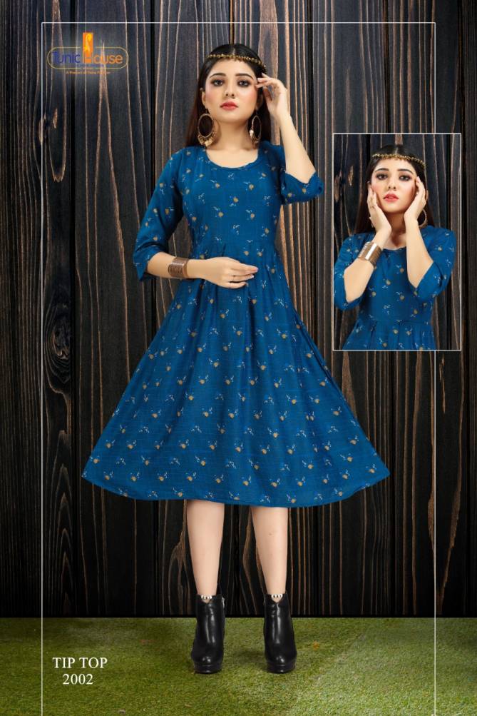 Tip Top Feeding Top Tunic House Designer Party Wer Printed Kurti collection